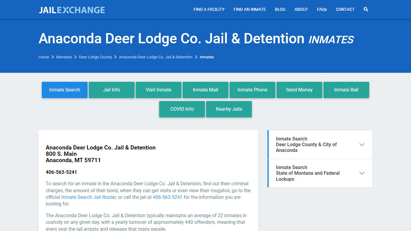 Deer Lodge County Jail Inmates | Arrests | Mugshots | MT